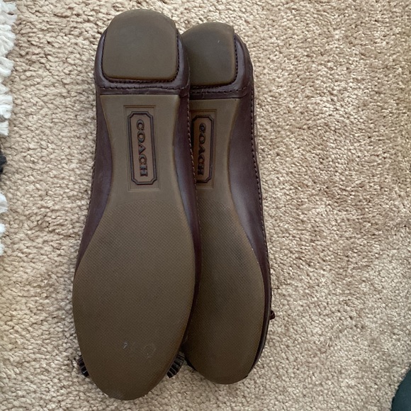 Coach flats with leather trim - Picture 2 of 4